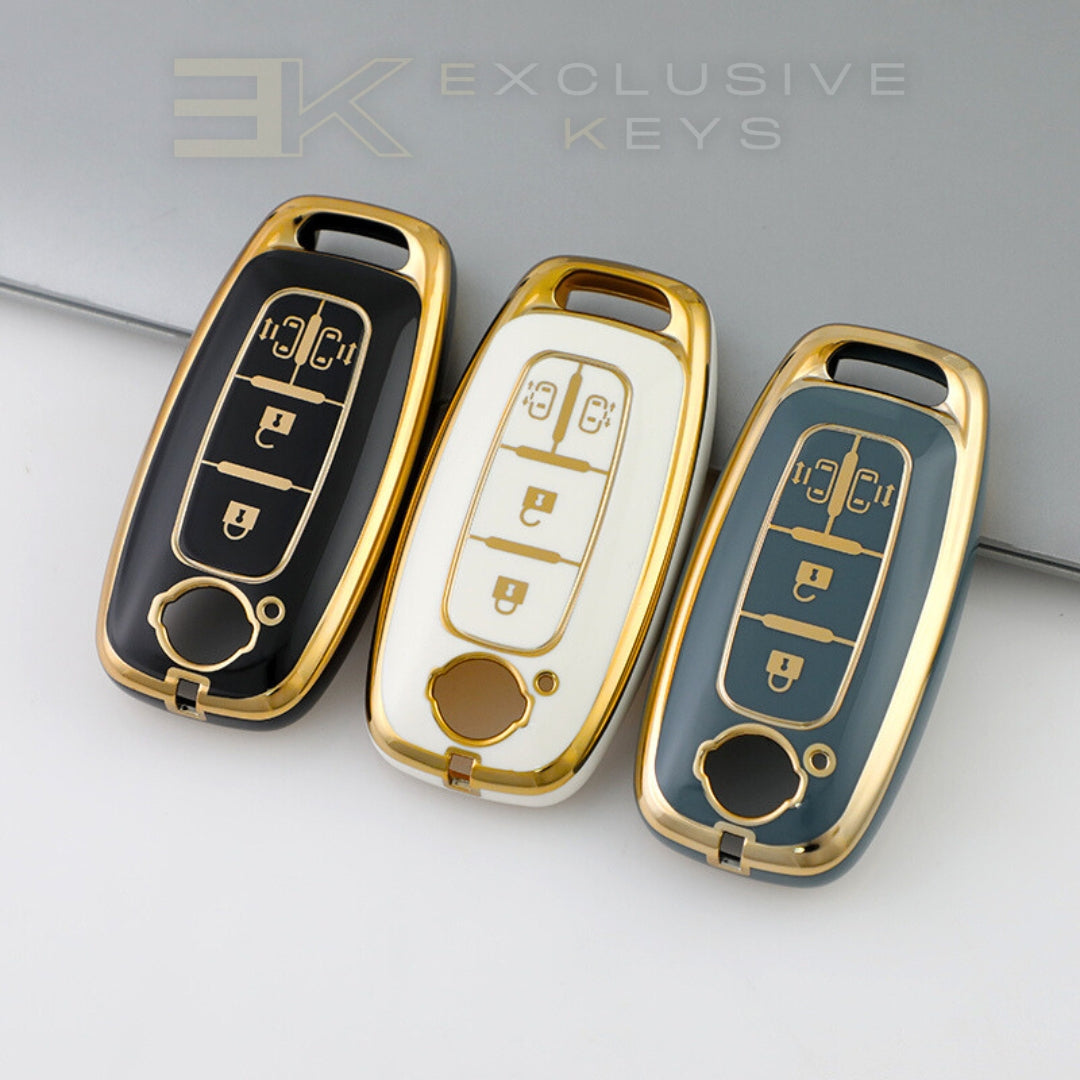 Funda para llave inteligente Nissan – 3 botones (Puertas corredizas)