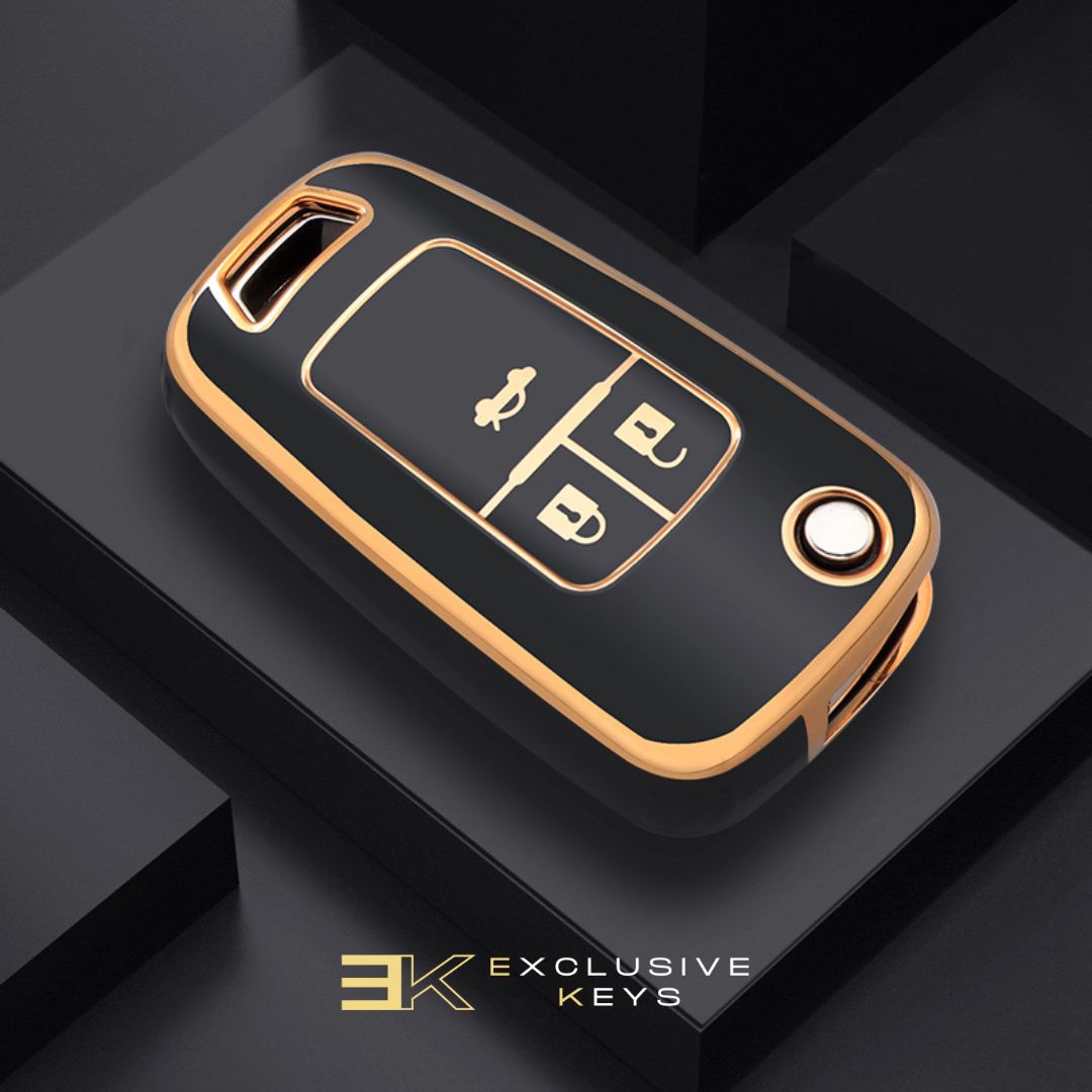 Funda para Chevrolet Cruze, Aveo, Trax, Sail, Malibu y Captiva (3 Botones)