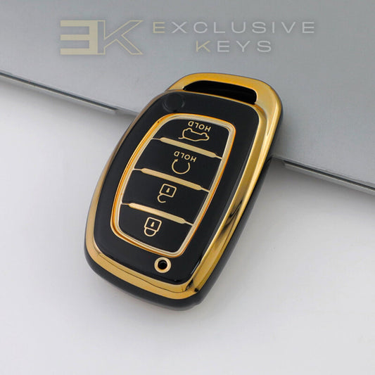 Funda para llave inteligente Hyundai – 4 botones (Arranque remoto + maletero)