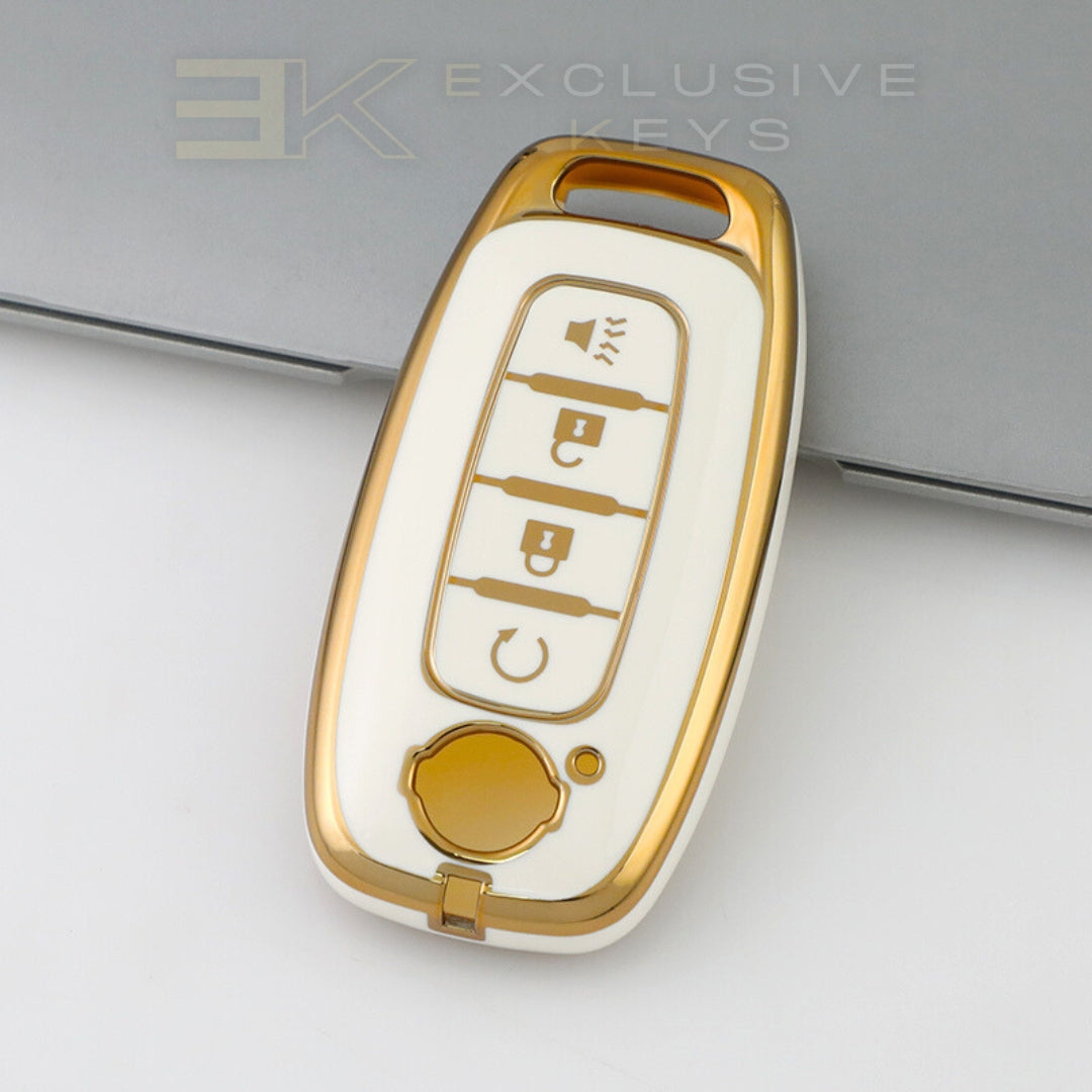 Funda para llave inteligente Nissan – 4 botones (Arranque remoto)