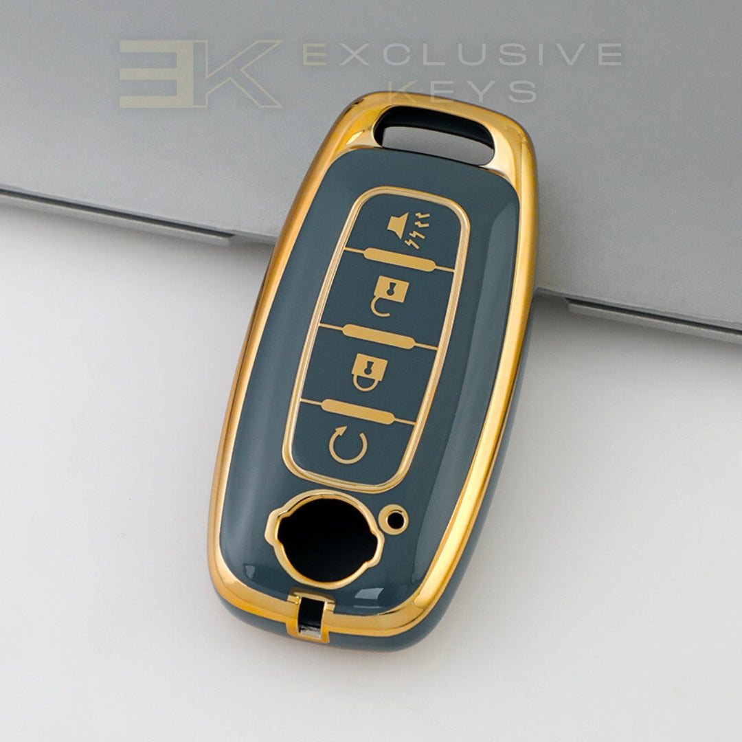 Funda para llave inteligente Nissan – 4 botones (Arranque remoto)