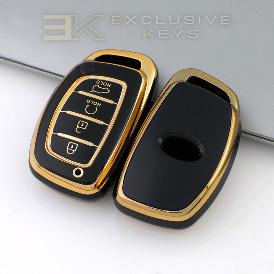Funda para llave inteligente Hyundai – 4 botones (Arranque remoto + maletero)