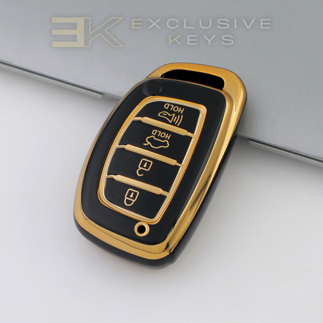 Funda para llave inteligente Hyundai – 4 botones (Maletero + Alarma)