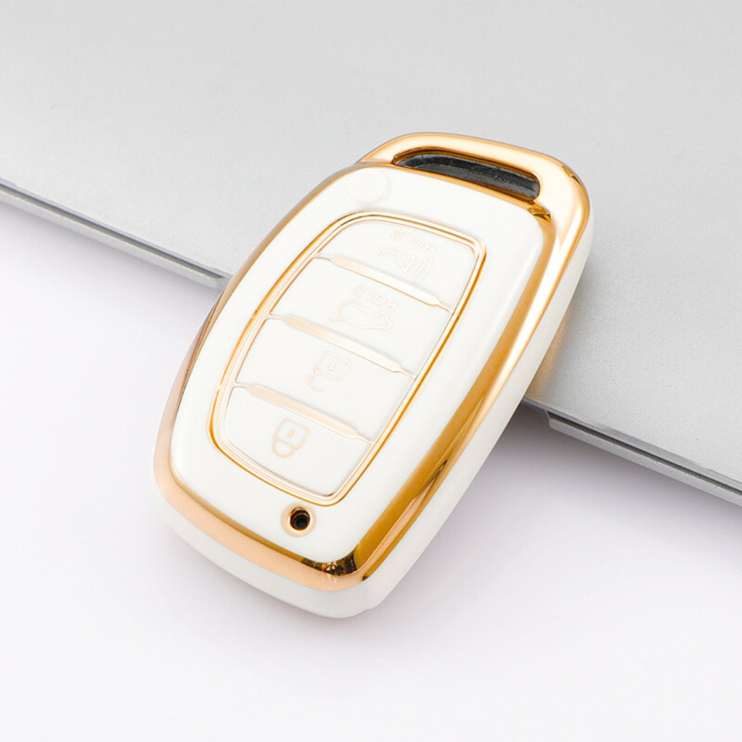 Funda para llave inteligente Hyundai – 4 botones (Maletero + Alarma)