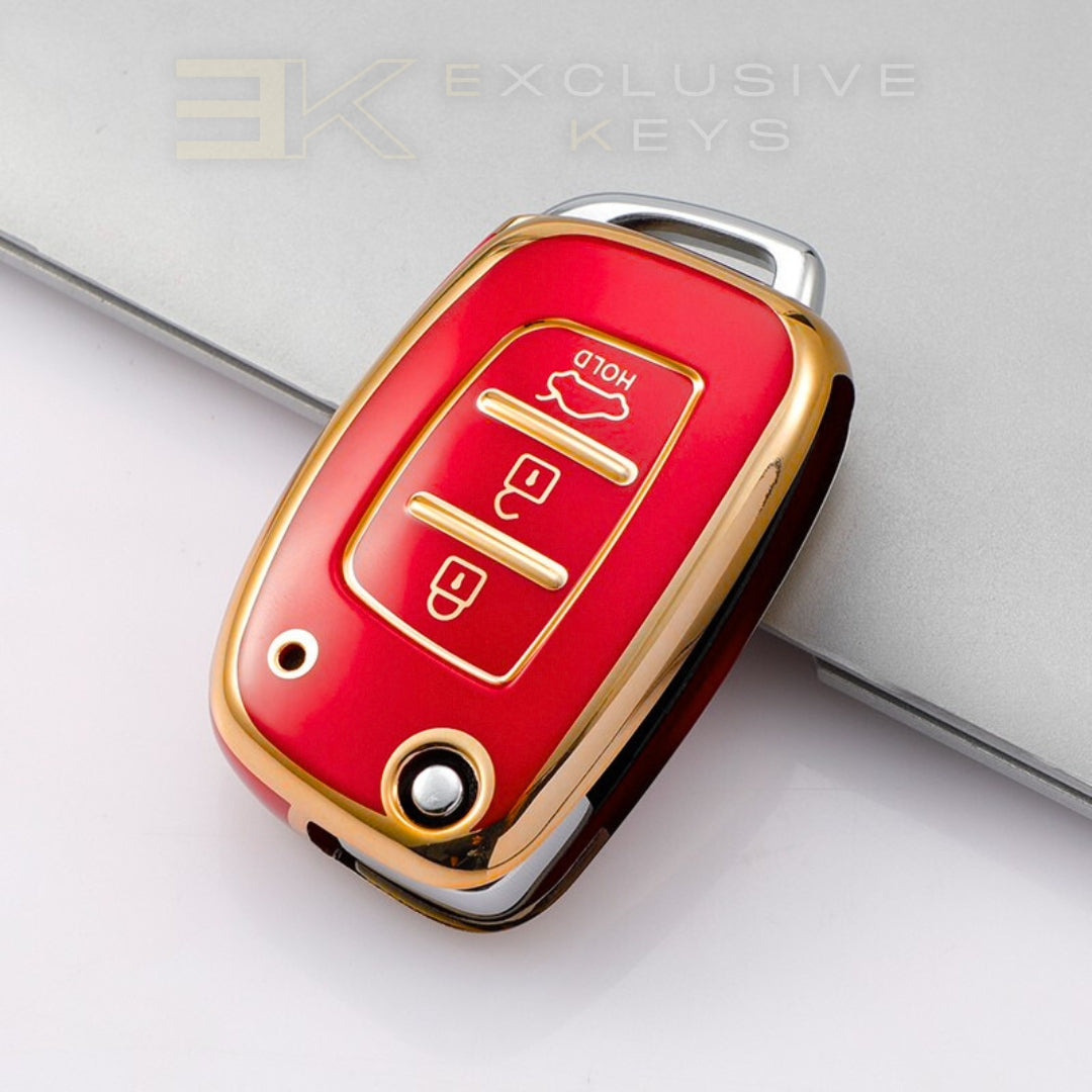 Funda para llave Hyundai – 3 botones (Maletero HOLD – Botón inferior)