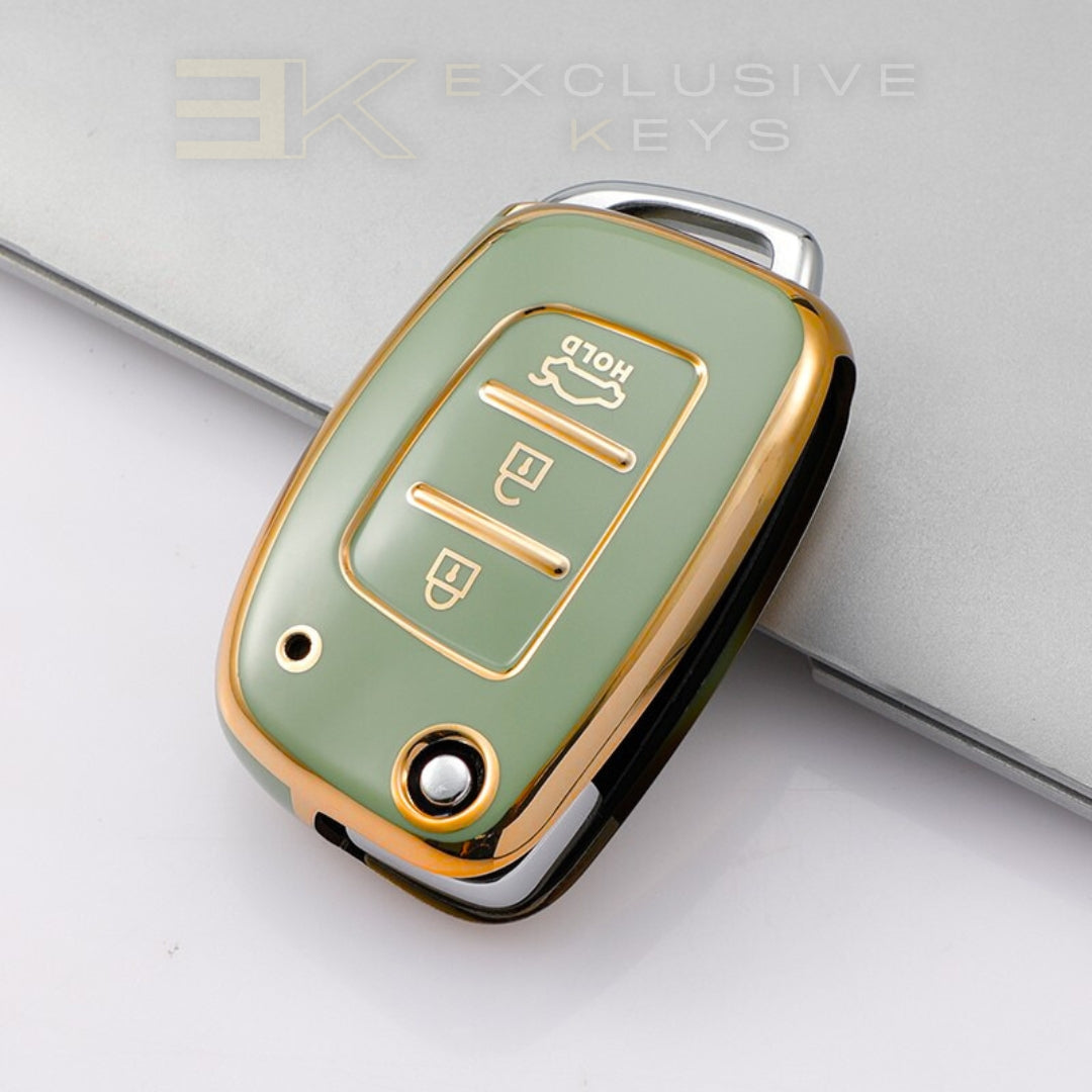 Funda para llave Hyundai – 3 botones (Maletero HOLD – Botón inferior)