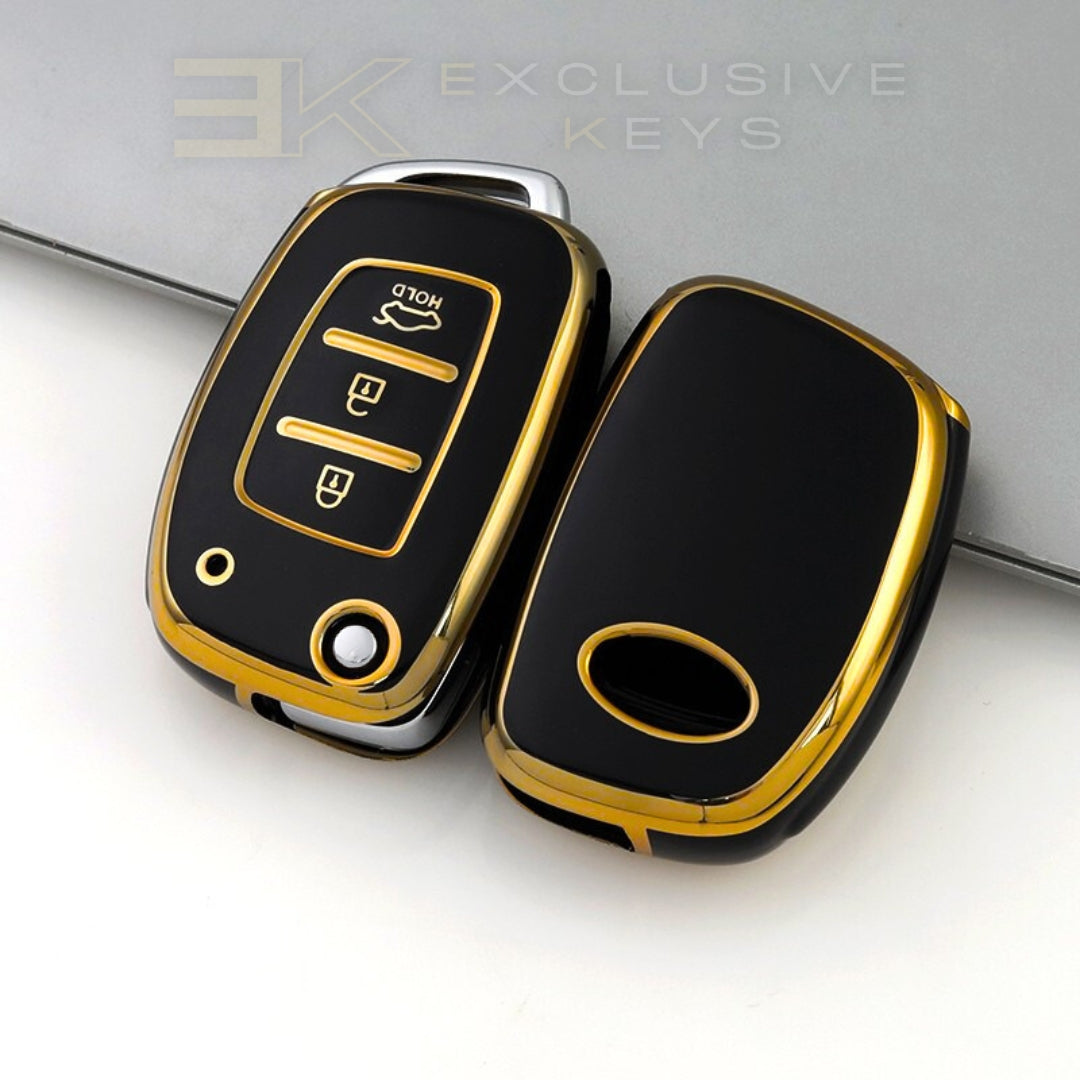 Funda para llave Hyundai – 3 botones (Maletero HOLD – Botón inferior)