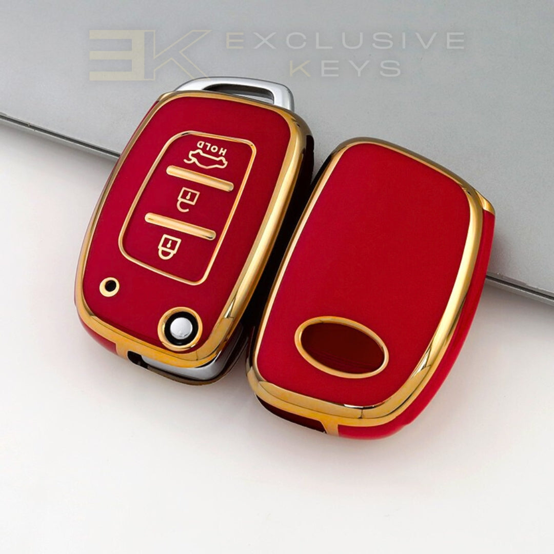 Funda para llave Hyundai – 3 botones (Maletero HOLD – Botón inferior)